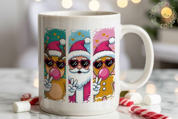 Cool Christmas Bubblegum PNG Clipart and Illustrations