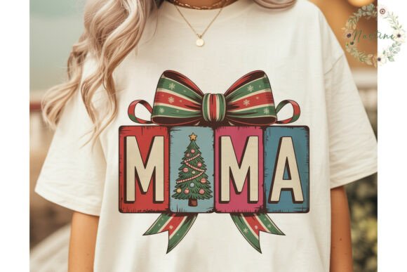 Distressed Christmas Mama PNG Clipart: A Versatile Illustration for Creative Sellers