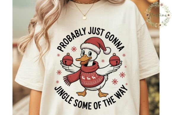 Jingle Duck Christmas Sublimation Design: A Festive Graphic Asset for Modern Branding