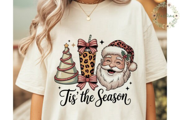 Leopard Christmas Santa PNG Clipart: A Festive Graphic Design Asset for Crafters