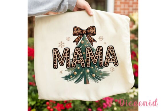 Leopard Mama Christmas Tree PNG Clipart and Illustrations