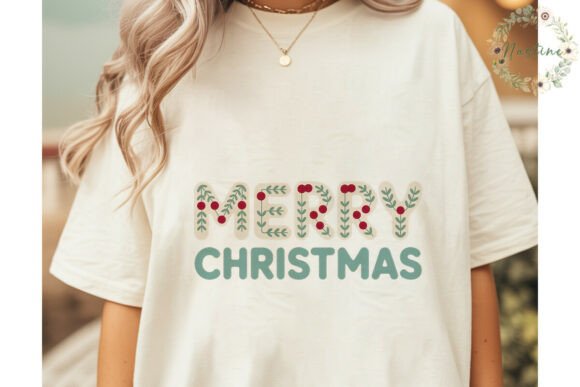 Merry Christmas Botanical PNG Clipart Review for Real Embroidery Projects