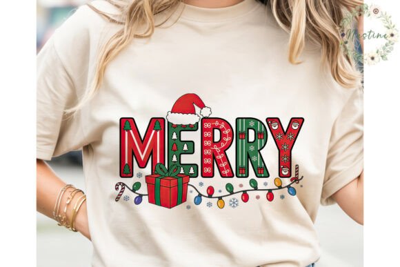 MERRY Christmas Letters PNG Clipart and Illustrations