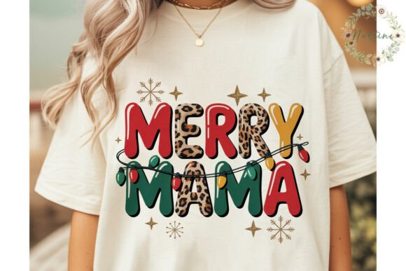 Merry Mama Leopard Christmas PNG Clipart: A Versatile Illustration for Creative Campaigns