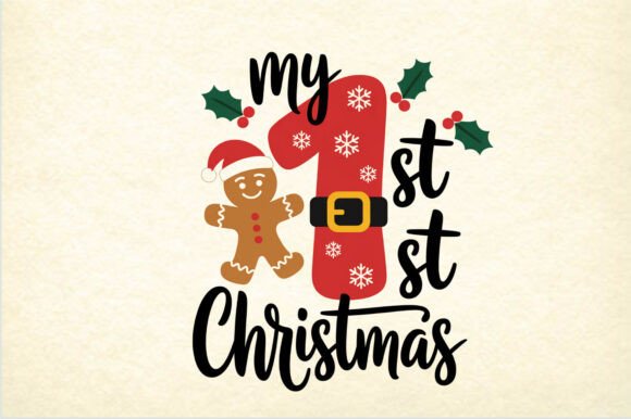 My 1st Christmas Baby Holiday Design – A Freebie That Feels Premium