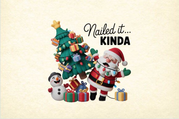 Nailed It Kinda Quote Christmas Santa – A Festive Freebie for Brand Designers