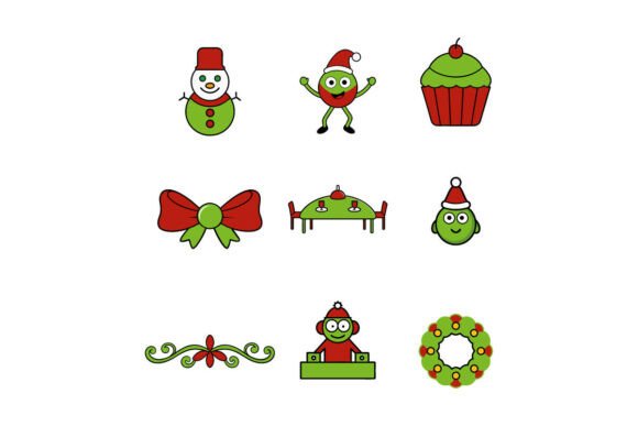 Snow Sparkle Christmas Flat Icon Bundle: A Designer’s Guide to Seasonal Illustrations