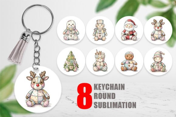 Watercolor Patchwork Christmas Keychain: A Designer’s Practical Review